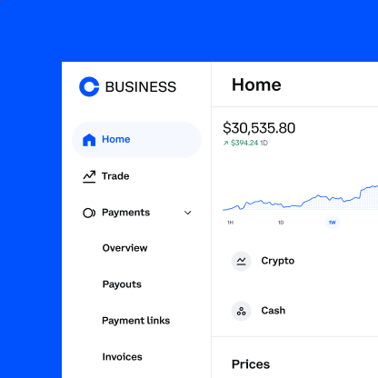 A business dashboard shows a line chart beside payment and invoice navigation